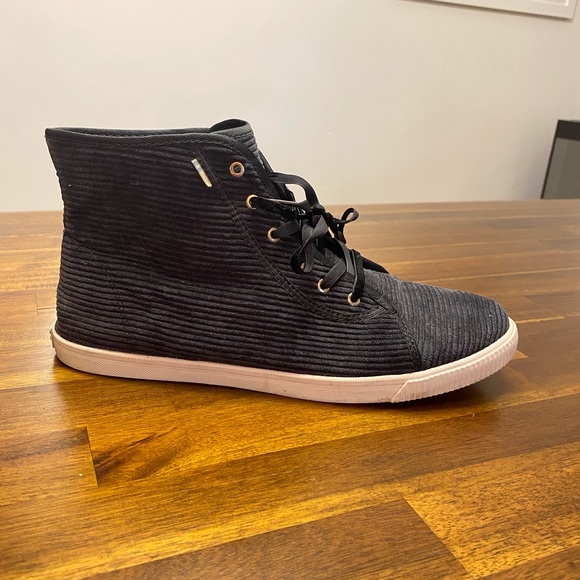 Corduroy high-top sneakers by TOMS, size 11! - Picture 4 of 5